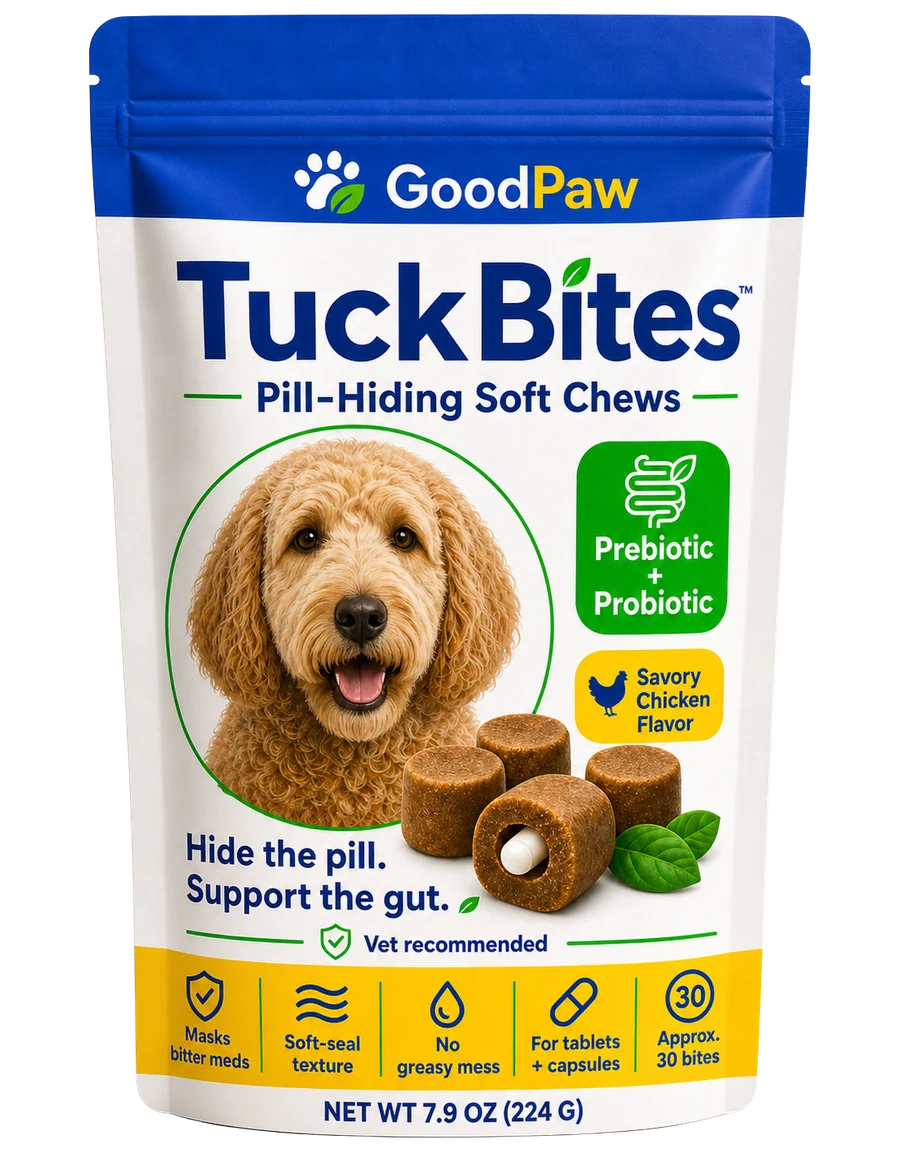 GoodPaw TuckBites pill-hiding soft chews pouch